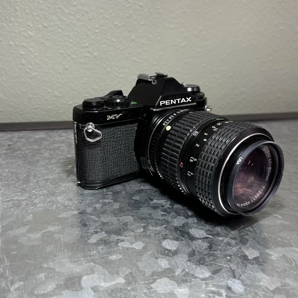 Asahi Pentax MV 1 35mm SLR Film‎ Camera SMC Pentax-M Zoom 1:2.8 ~ 4 40 ~ 80 mm